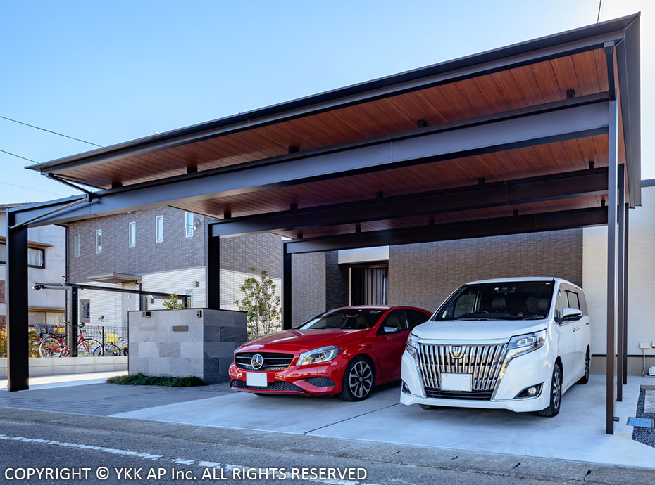おしゃれなカーポートの施工例をセレクト 新築やリフォームの参考にしたい事例集 ウチソトスタイル