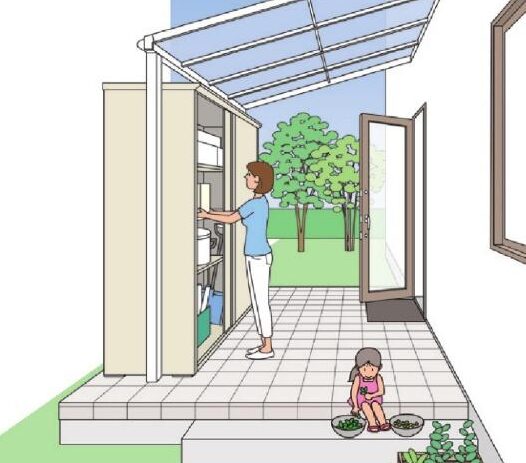 ガーデニング用品の収納や災害対策にも、庭の物置活用法と目隠しフェンスなどでおしゃれに見せるアイデア