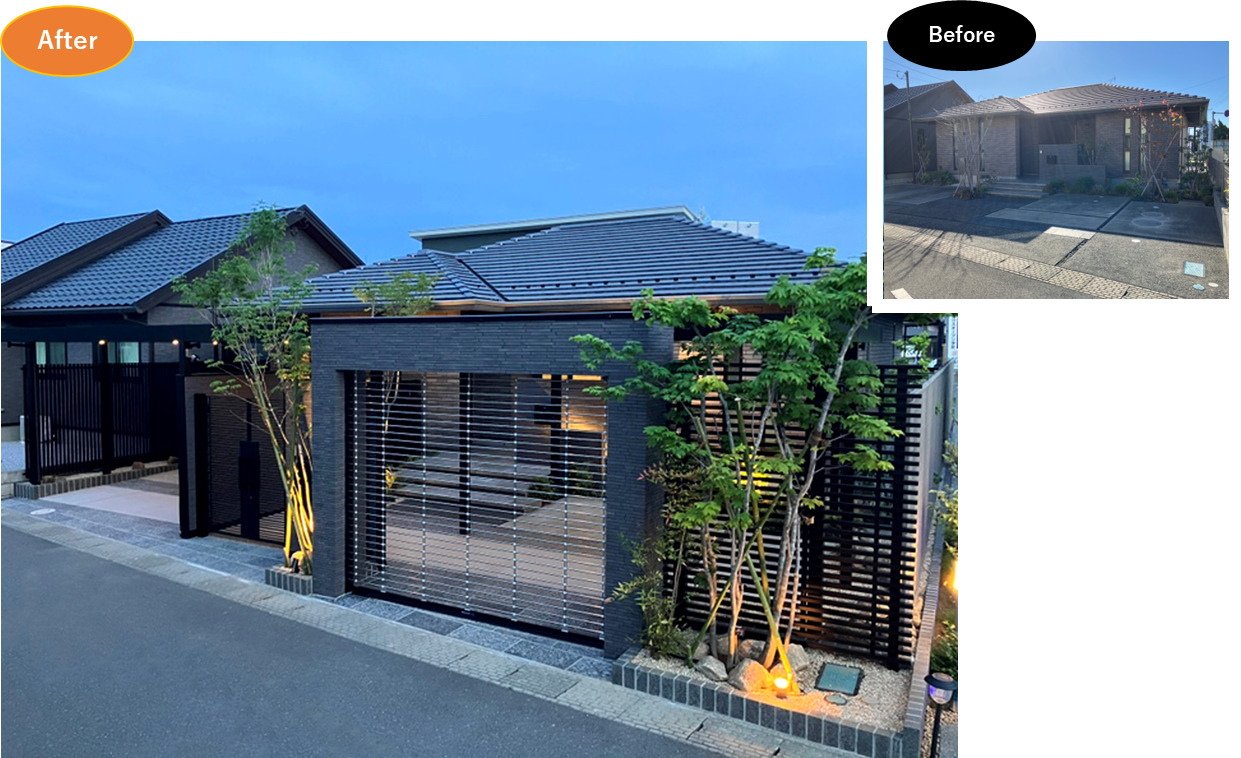 わが家の外構とエクステリア、何が足りない？リフォーム施工事例で見る劇的変化【YKK AP2025年コンテスト入賞作品より】